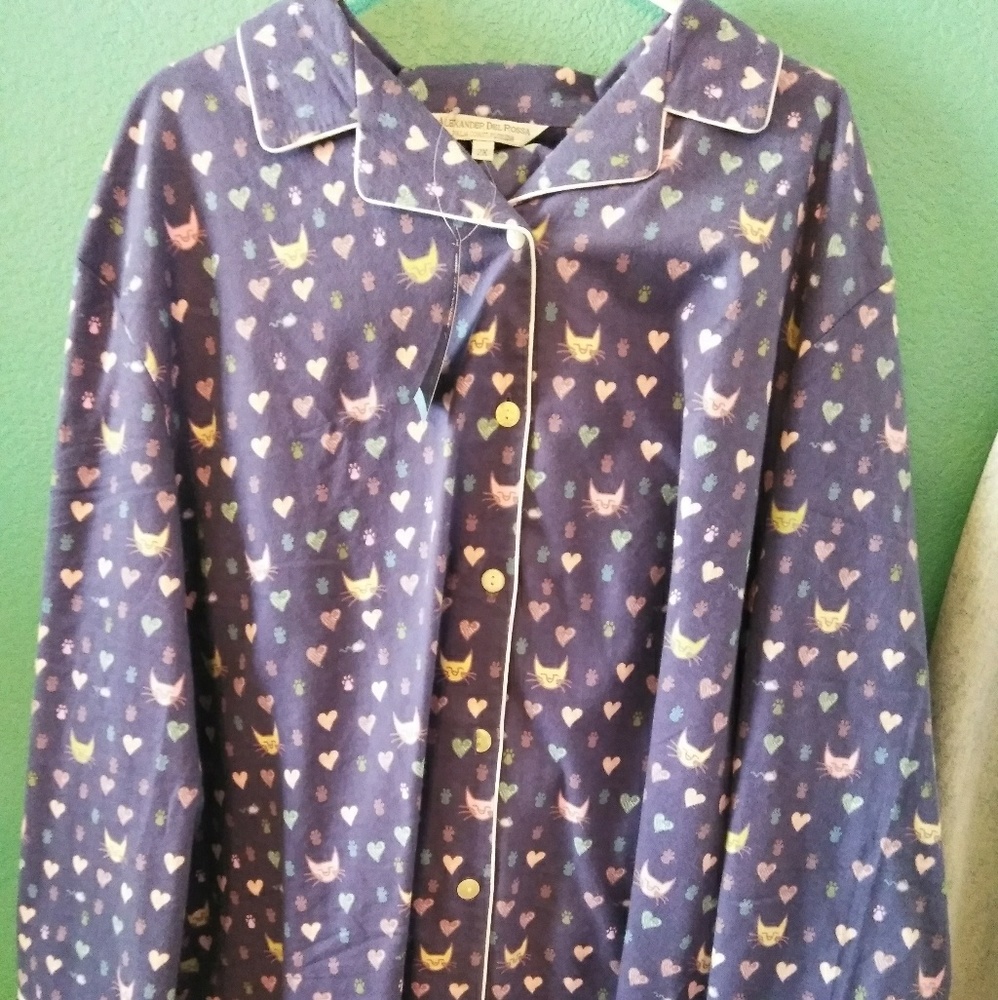 Alexander Del ross cat cotton Pajama set